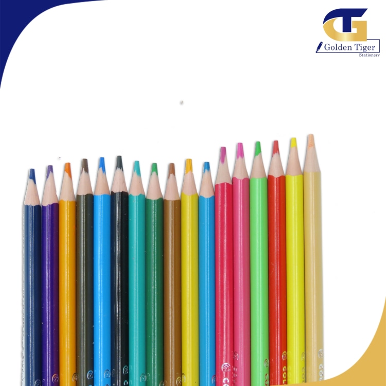 Deli Color Pencil 18colors (wood free)C00110