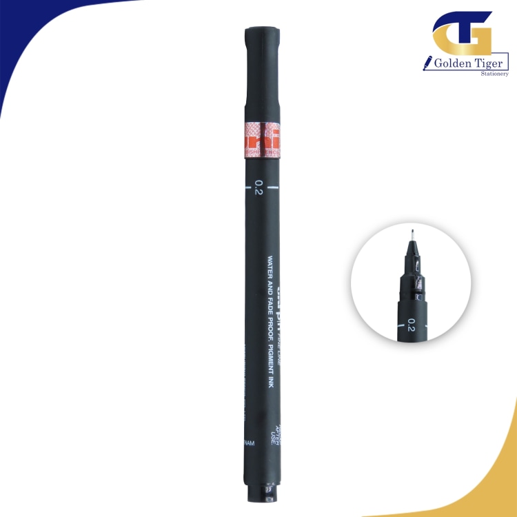 Uni Drawing Pen 0.2 black