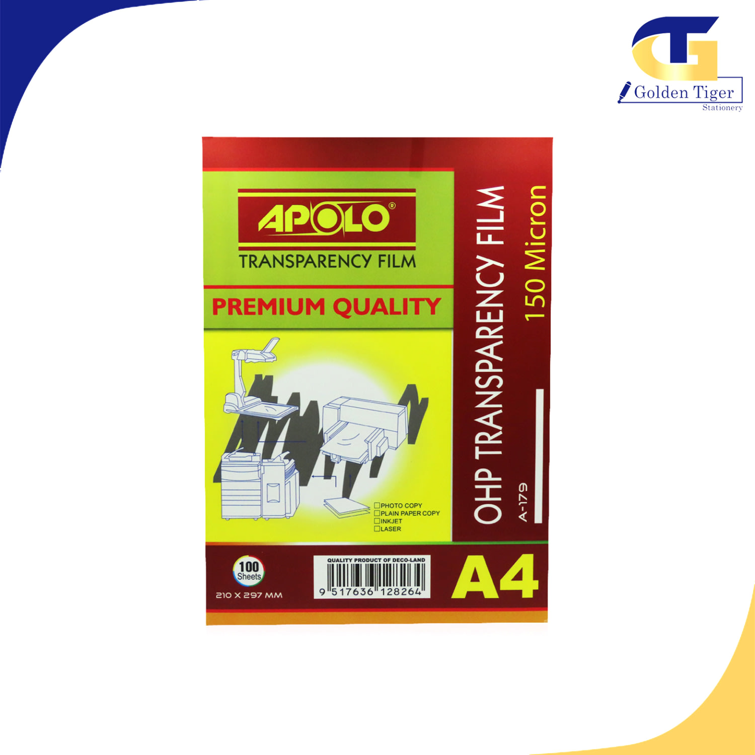 Apolo Film A4 150 micron | Golden Tiger Stationery Store