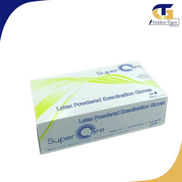 Super Care Latex Glove Medium ( 100pcs )