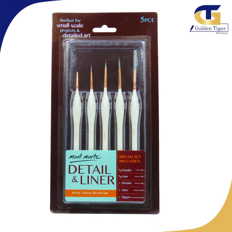 Mont Marte Detail liner Brush (5pcs) BMHS0034