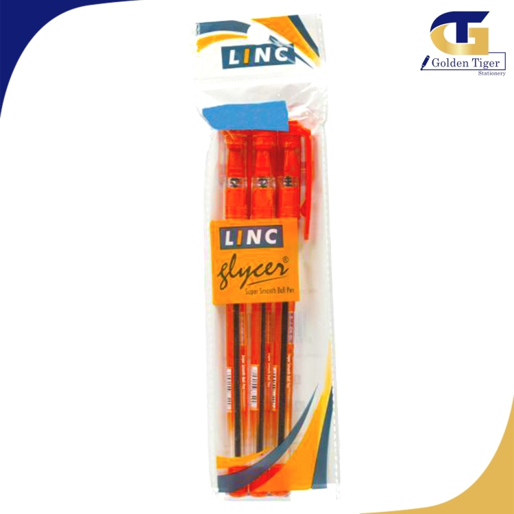 Linc Glycer Ballpen 3pcs Orange