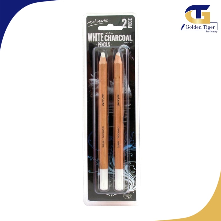 Mont Marte Signature White Charcoal Pencills 2pcs