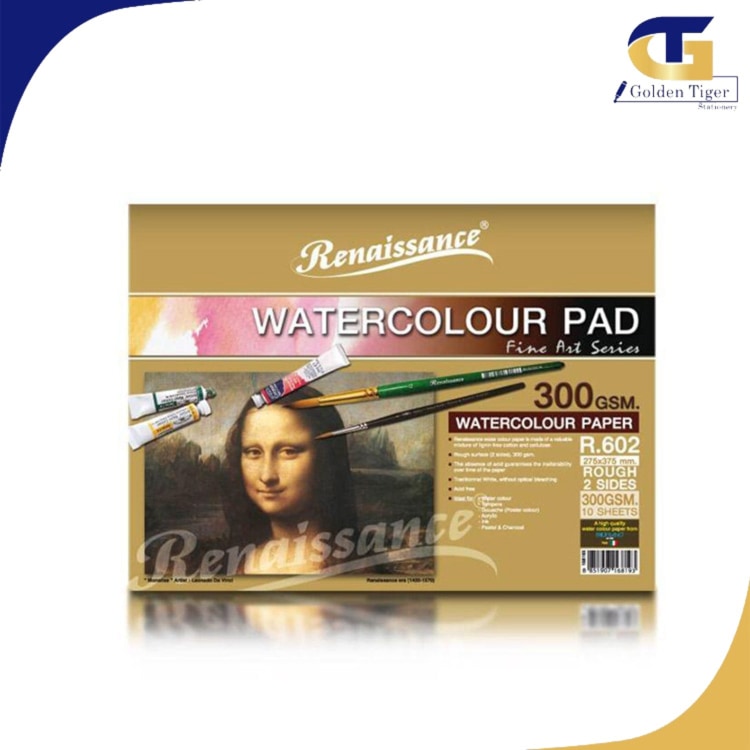 Renaissance Water Color Pad R602 (size 275x375mm) 300g 10sheets