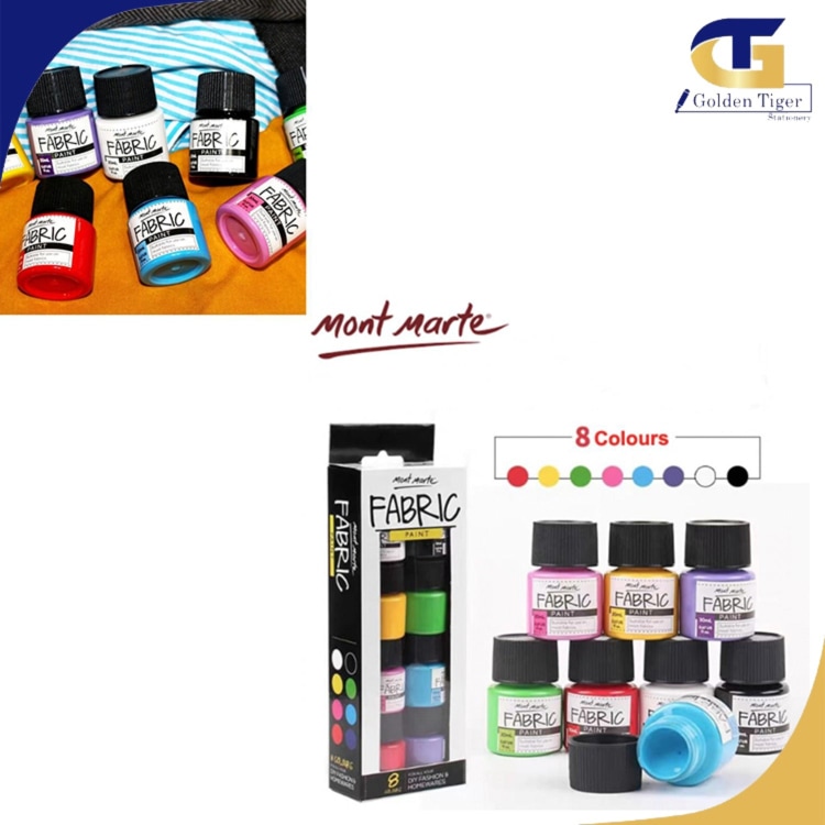 Mont Marte Fabric Paint Set (8colors/20ml) PMHS0022