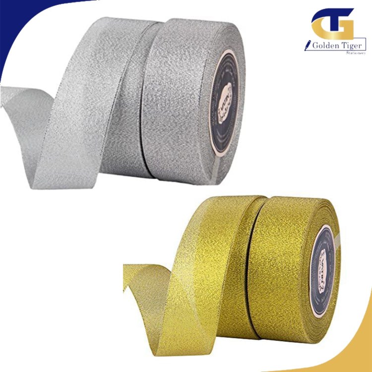 Ribbon Textile RB2"(25Y) Golden /Silver