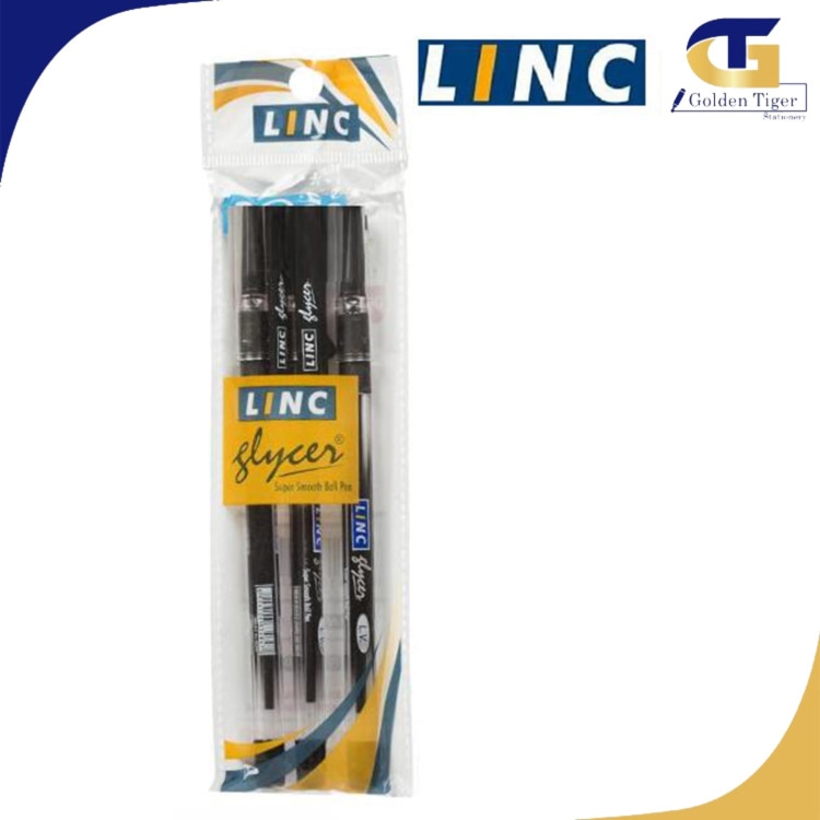 Linc Glycer Ballpen 3pcs Black