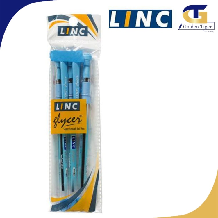 Linc Glycer Ballpen 3pcs Sky Blue