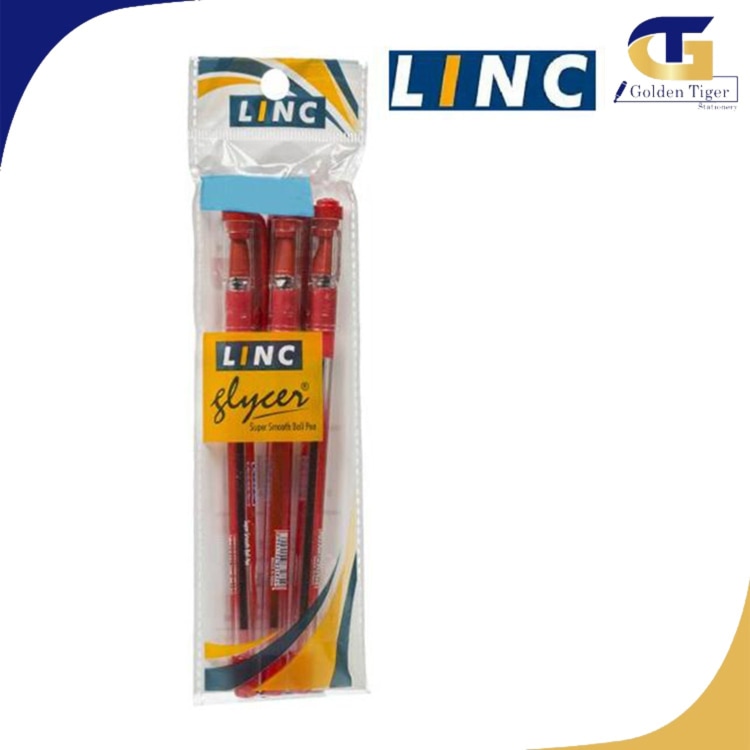 Linc Glycer Ballpen  3pcs  Red