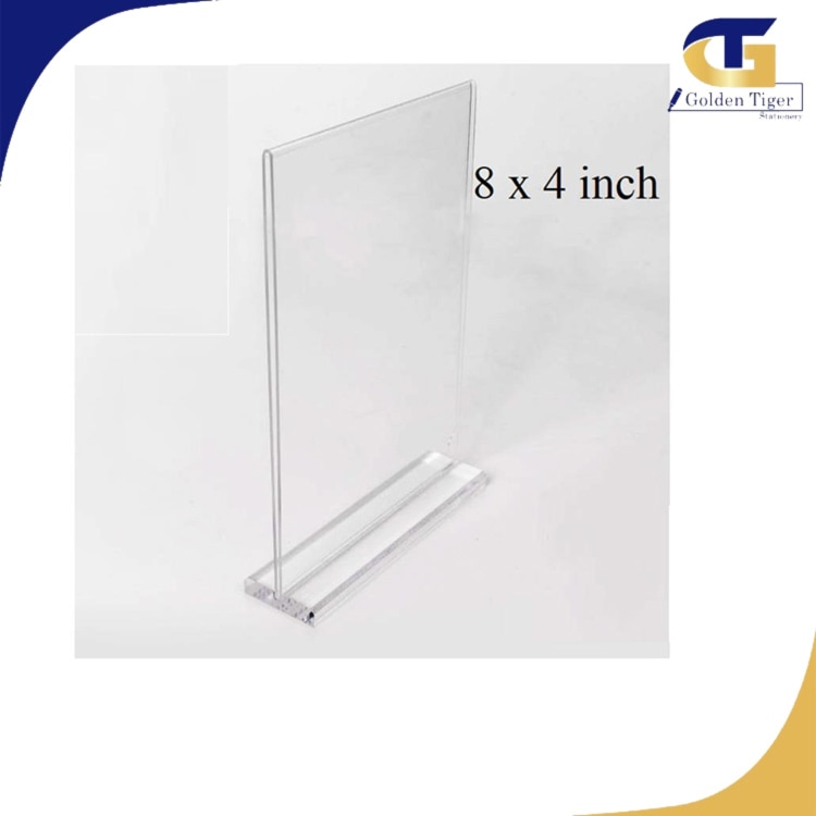 Menu Stand T Shape 8x4inch