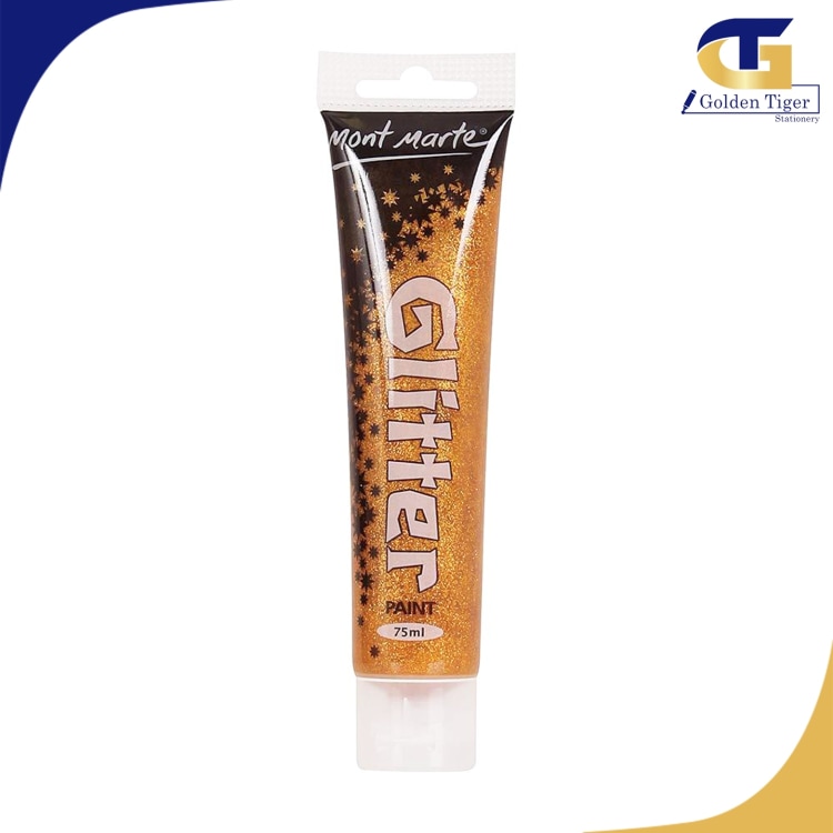 Mont Marte Glitter Paint 75ml Gold