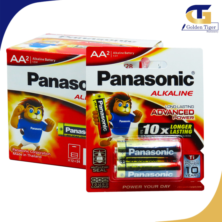 Panasonic Battery  Alkaline , AA ( Box / 12 card )