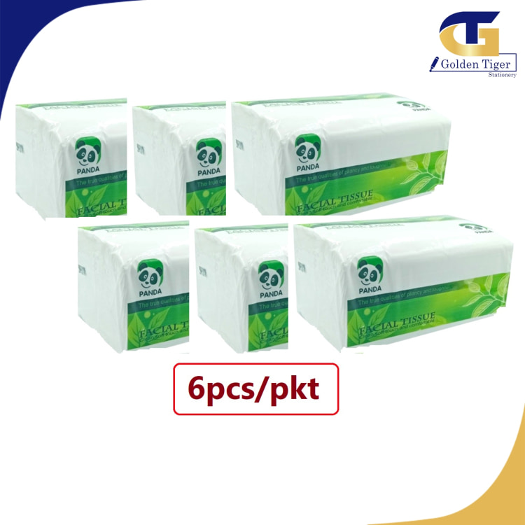 Panda Facial Tissue  380sheets (Panda လေးထောင့် ) (6pcs/Pkt)204