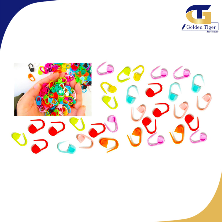 Colorful Plastic Safety Pins (50pcs/pkt)