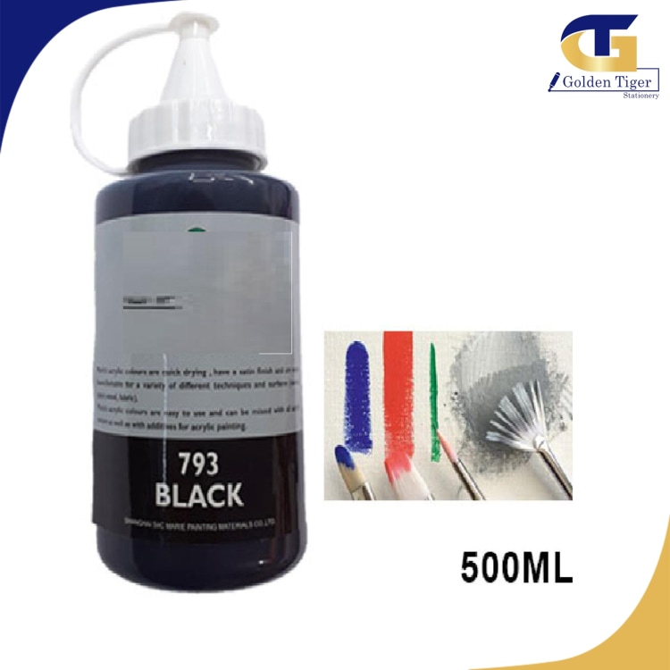 M Acrylic 500ml (793 Black)