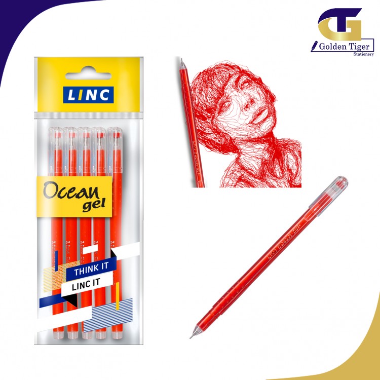 Linc Ocean Ballpen,Gel,(5pcs)