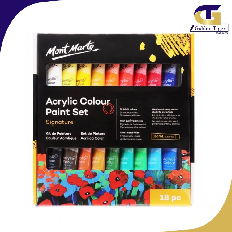 Mont Marte Acrylic Paint 18 pcsx 12ml