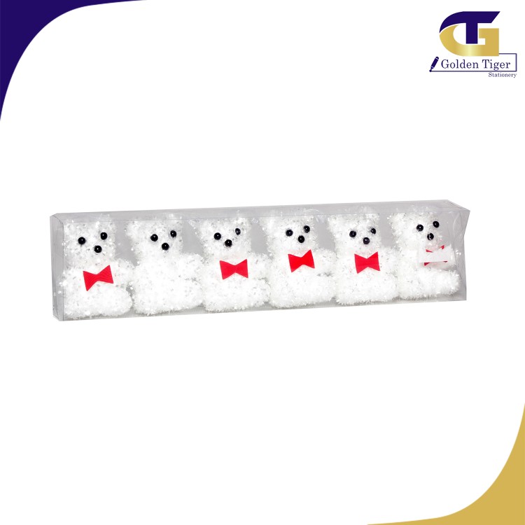 Christmas  Accessories Bears 6pcs (DC62-428)
