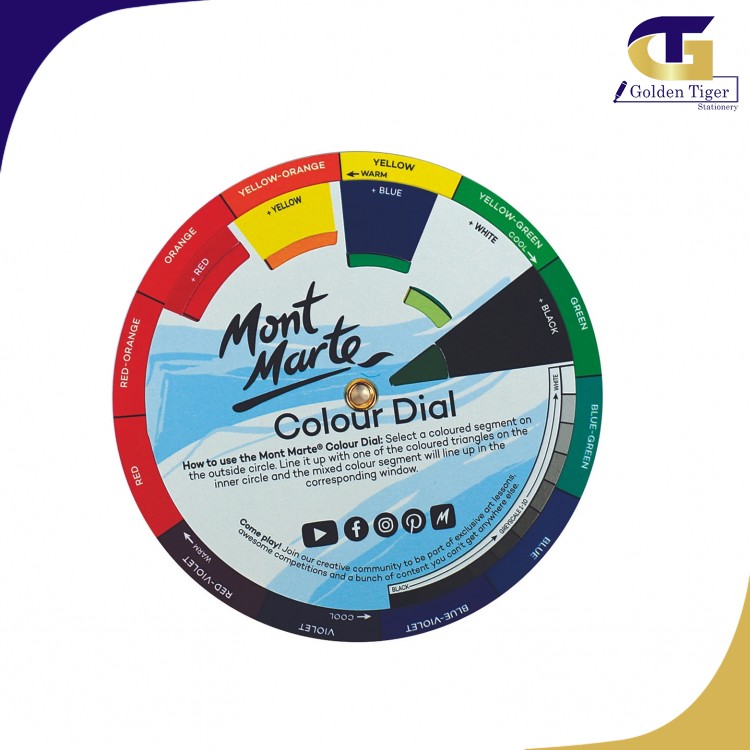 Mont Marte Color Chart wheel Color Mixing Guide