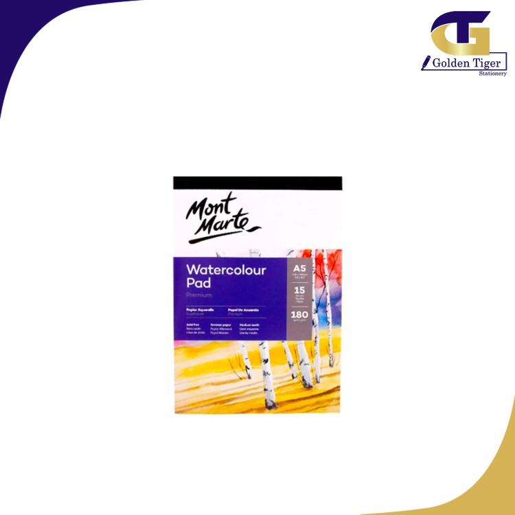 Mont Marte Watercolor Pad paper A5180g 15sheet (MSB0064)