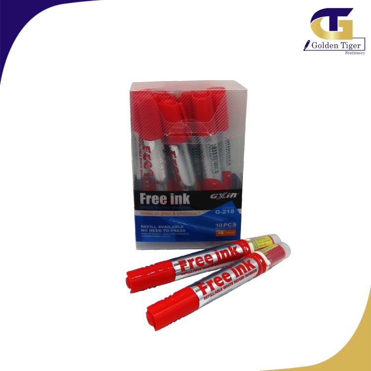 G218 White Board Marker Red ( 10 pcs / Box )