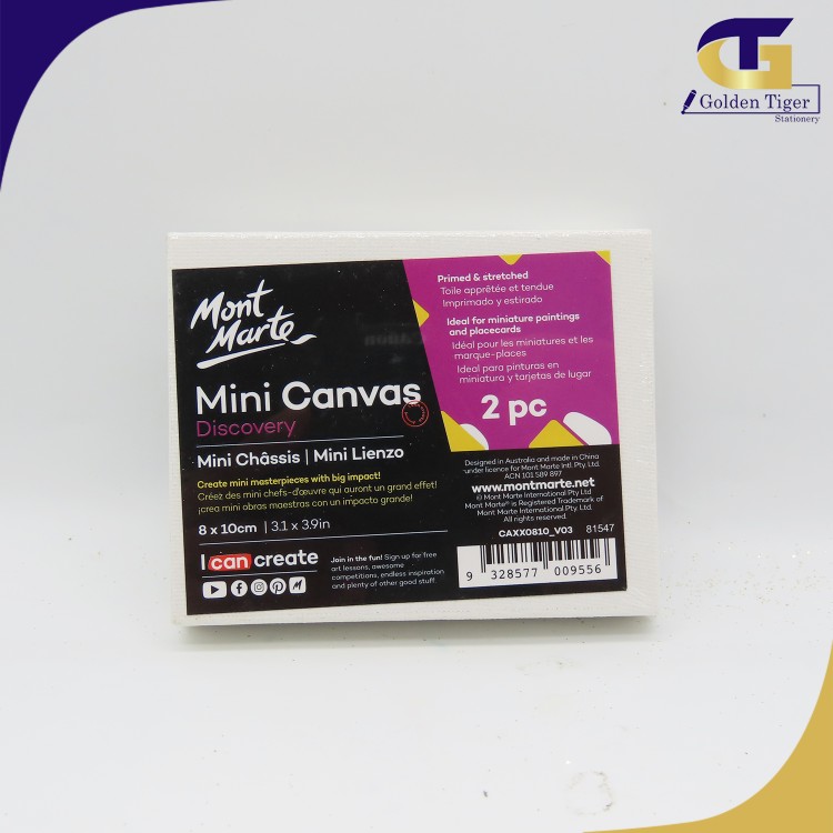 Mont Marte Mini Canvas 8x10cm (2pcs) CAXX0810