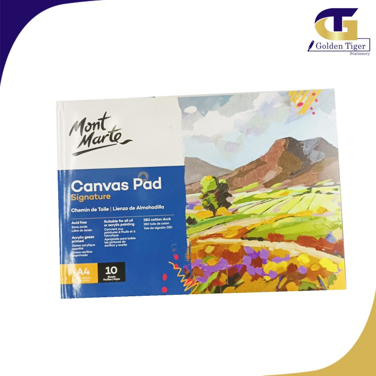 Mont Marte Canvas Pad A4 10Sheets