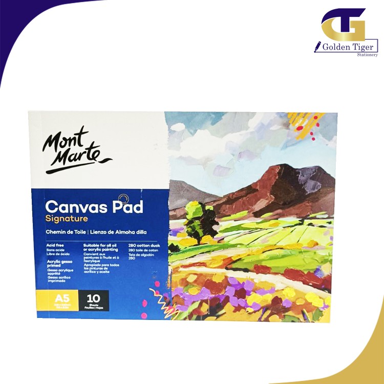 Mont Marte Canvas Pad A5 (10sheet ) 0025