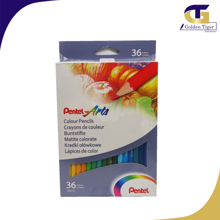 Pentel Arts Colour Pencil 36 colours CB8-36U